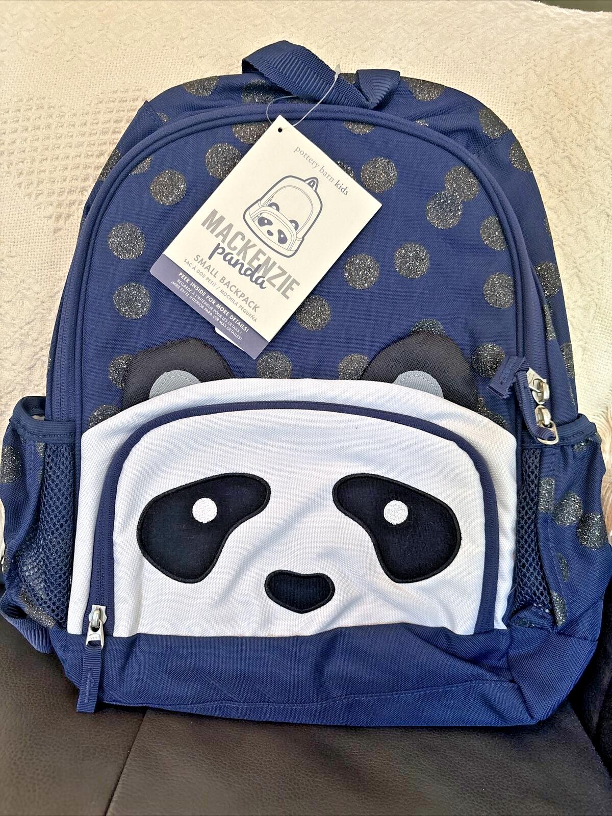 SNOOPY Pottery barn school Glitter Travel BACKPACK Disney +Water Panda Girl ?? 1