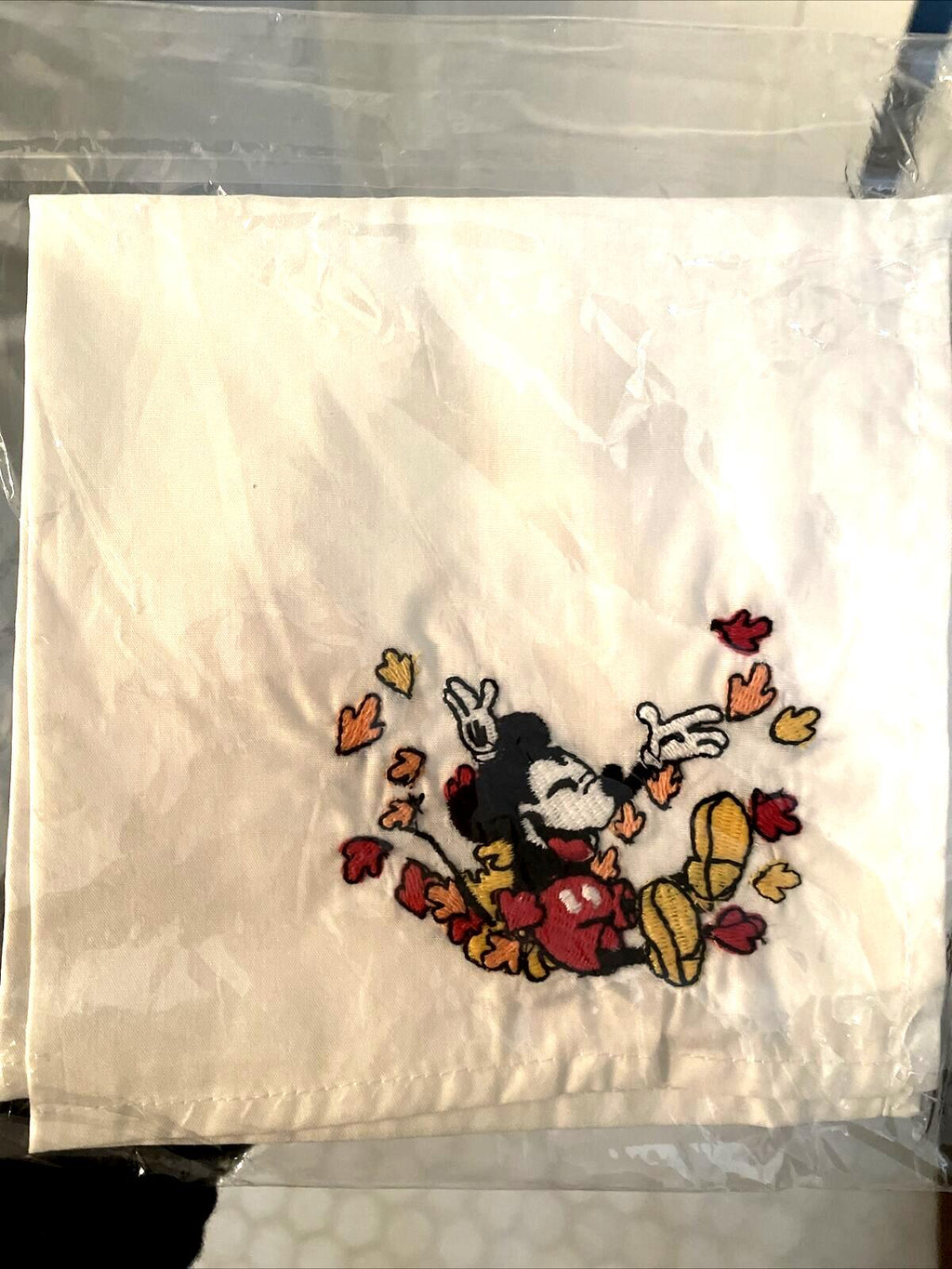 Disney Pottery Barn Mickey Mouse Napkin Thanksgiving dinner party holiday gift a