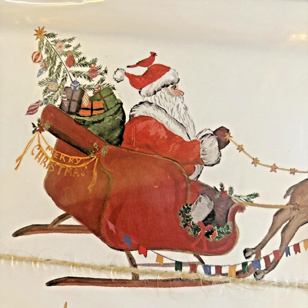 Pottery Barn Disney holiday placemat Santa Christmas Country Reindeer party i
