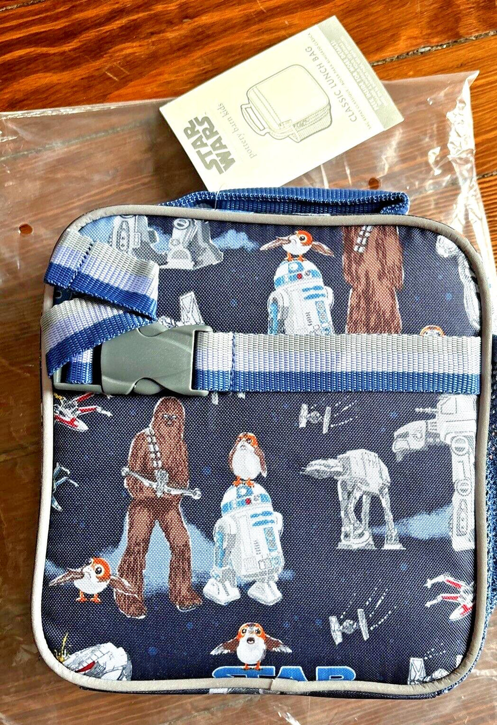 Pottery Barn LUNCH BOX BAG school Star wars Solo Disney + water space kids set -