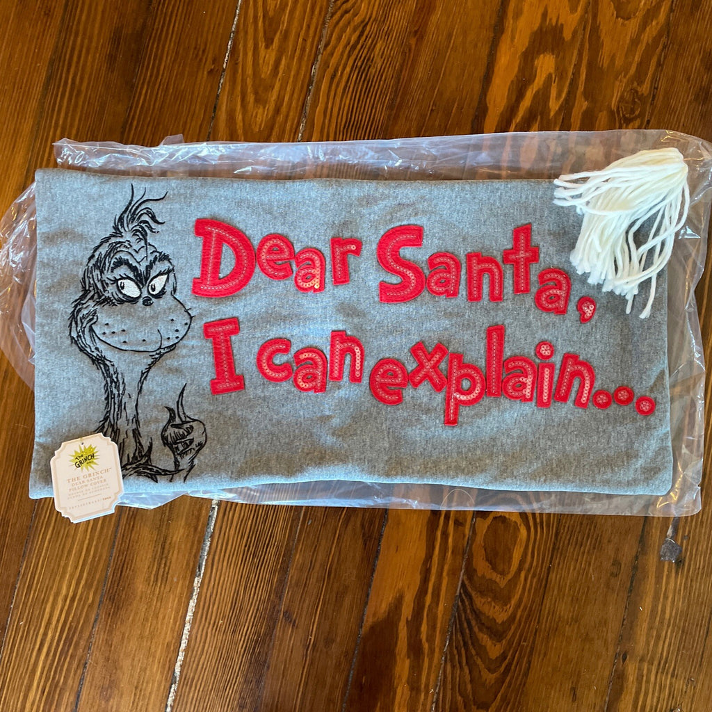 pottery barn GRINCH holiday Christmas Seuss pillow cover sham party Disney ]