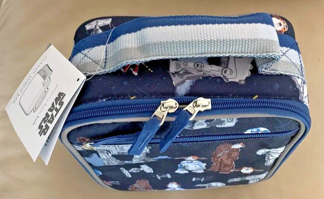Pottery Barn LUNCH BOX BAG school Star wars Solo Disney + water space kids set -