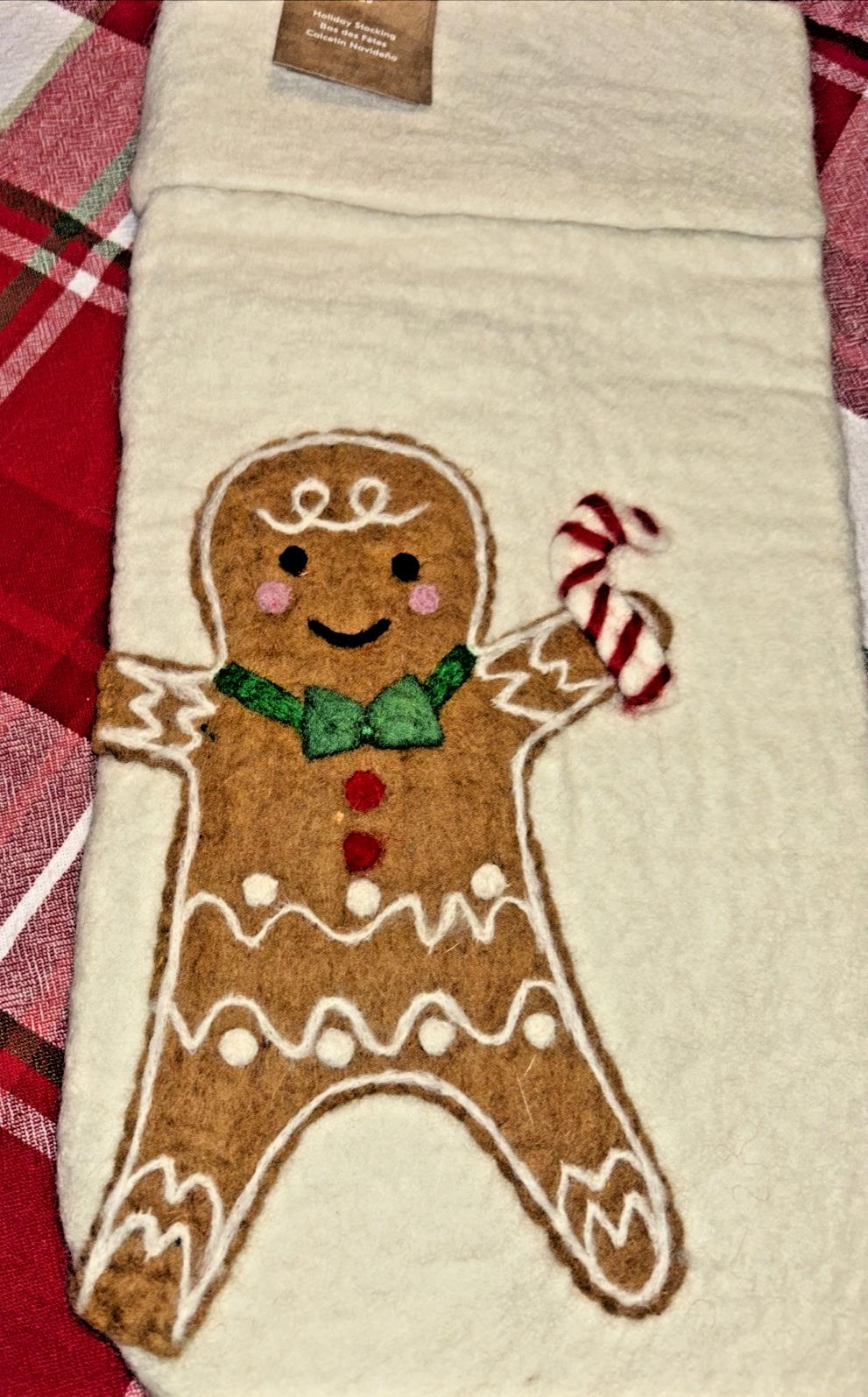 Pottery Barn Holiday West Elm Christmas stocking Gingerbread Party gift kid m