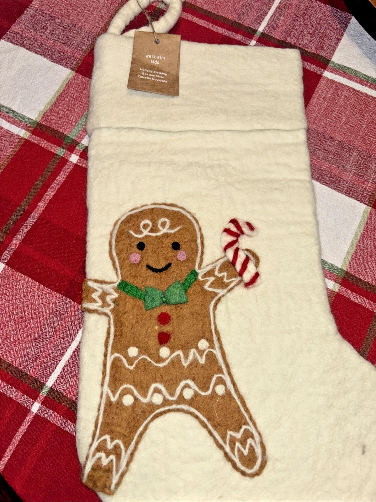 Pottery Barn Holiday West Elm Christmas stocking Gingerbread Party gift kid m