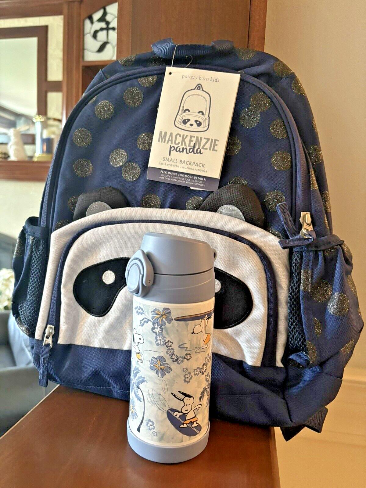 SNOOPY Pottery barn school Glitter Travel BACKPACK Disney +Water Panda Girl ?? 1