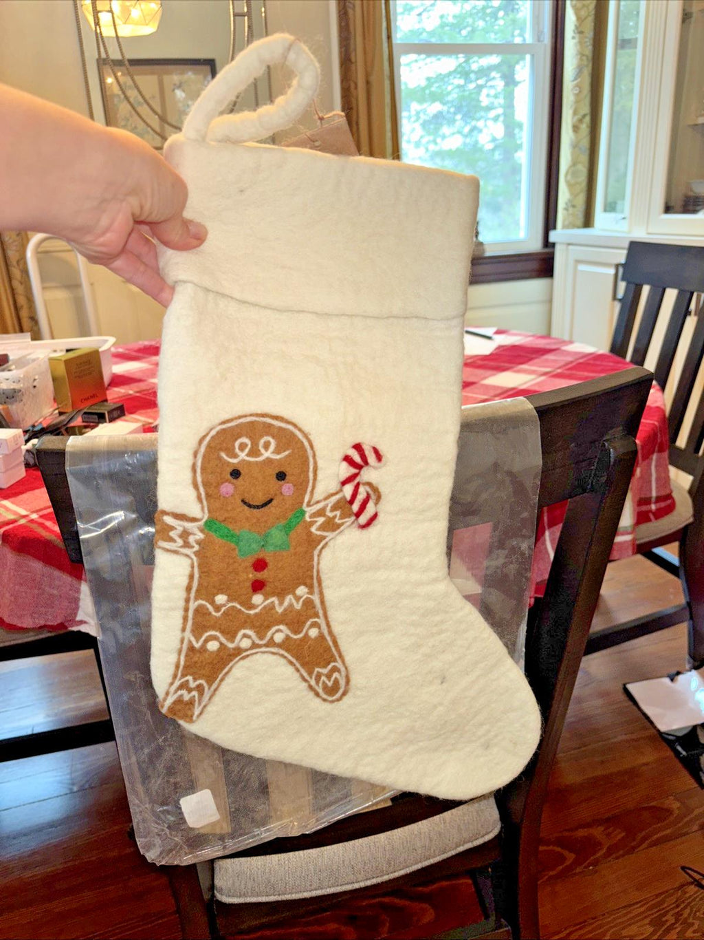 Pottery Barn Holiday West Elm Christmas stocking Gingerbread Party gift kid m