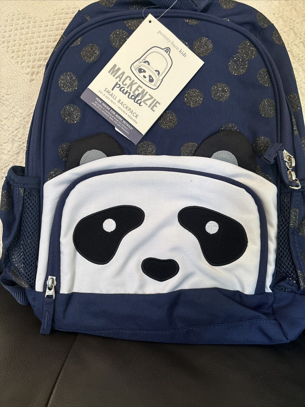 SNOOPY Pottery barn school Glitter Travel BACKPACK Disney +Water Panda Girl ?? 1