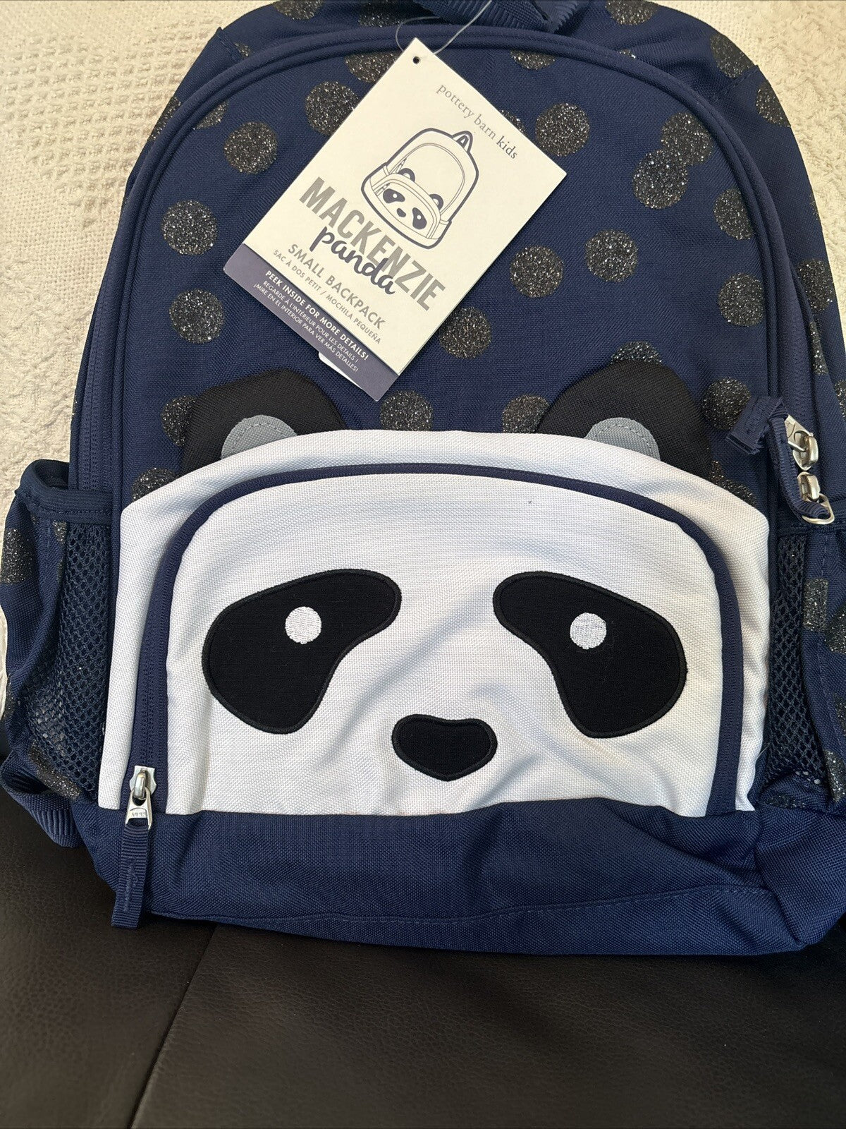 SNOOPY Pottery barn school Glitter Travel BACKPACK Disney +Water Panda Girl ?? 1