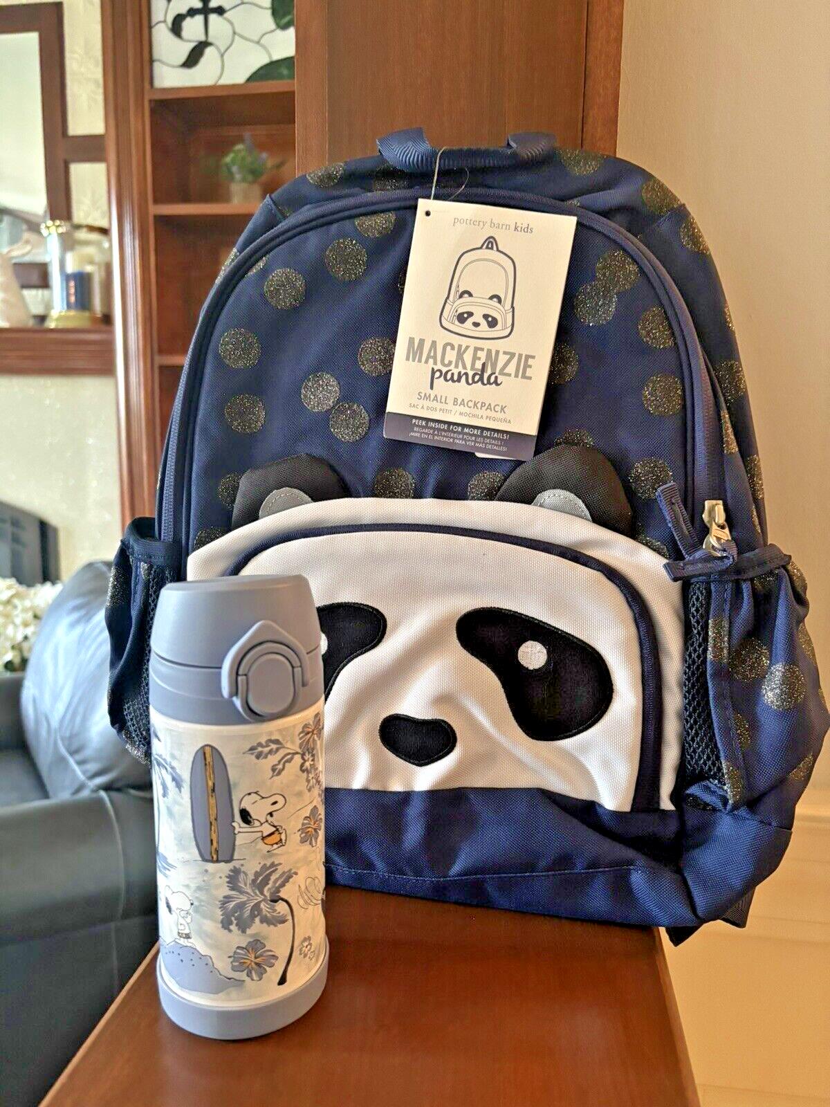 SNOOPY Pottery barn school Glitter Travel BACKPACK Disney +Water Panda Girl ?? 1