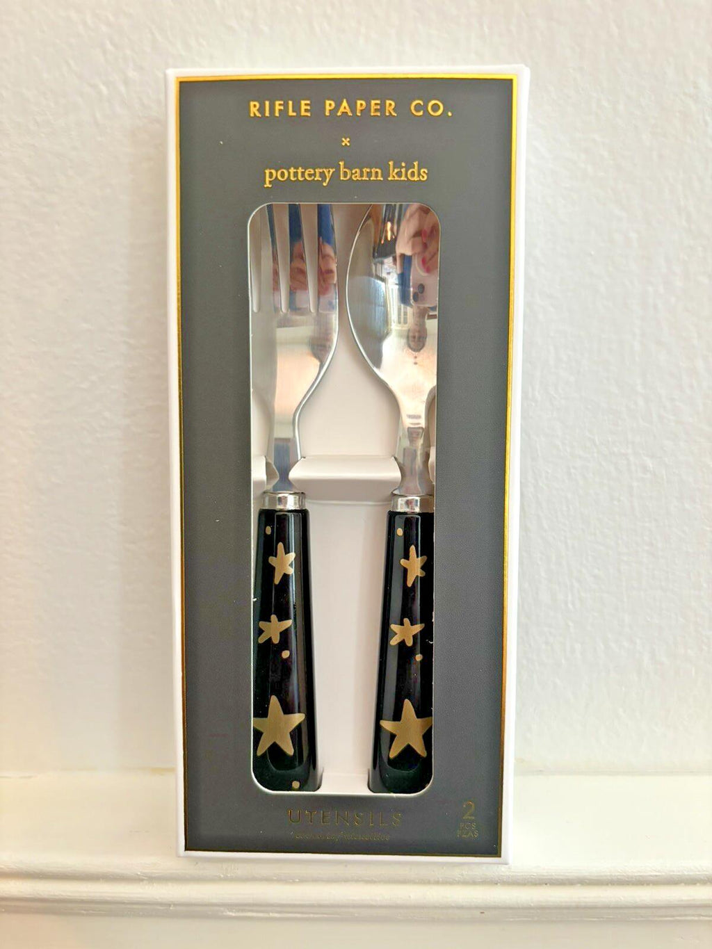 Pottery barn school Utensil Set lunch Disney Holiday Star party kid travel -