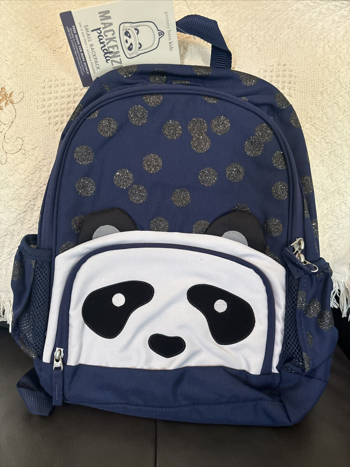 SNOOPY Pottery barn school Glitter Travel BACKPACK Disney +Water Panda Girl ?? 1