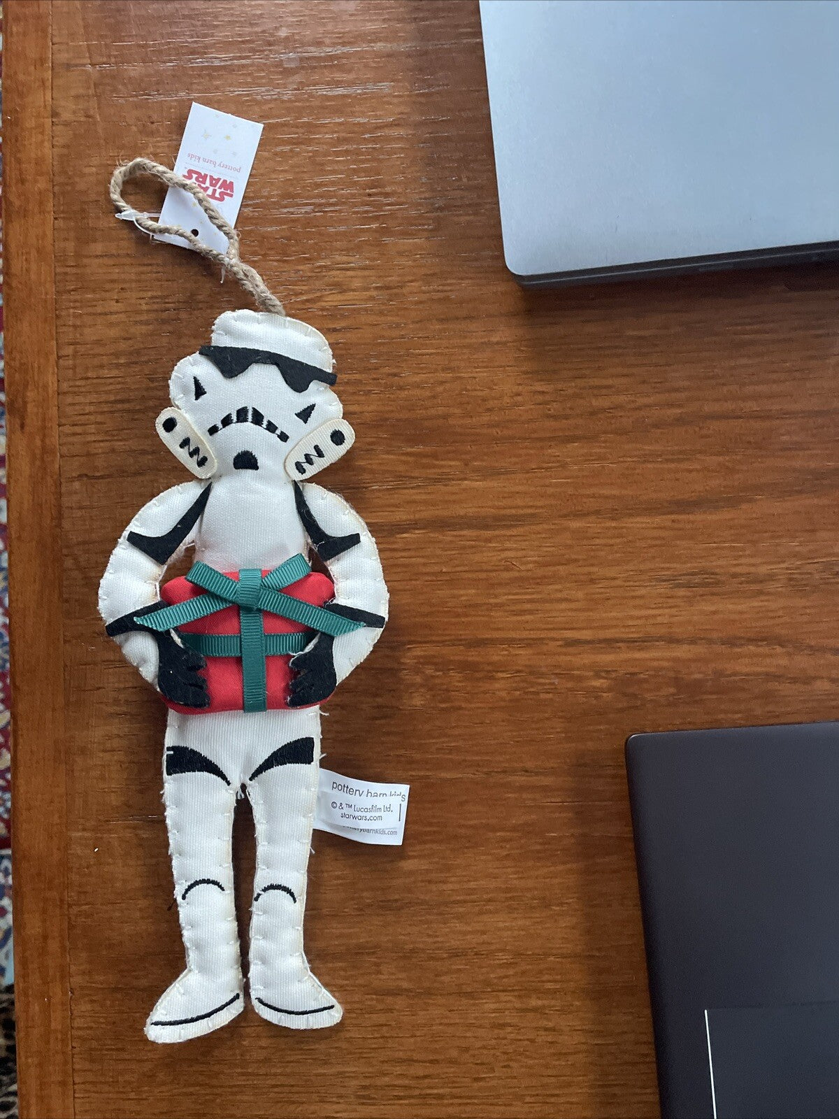 Disney pottery barn holiday Star wars ornament Christmas gift party kid ?? .