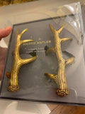 Pottery Barn Disney Holiday Antler Lodge napkin ring Thanksgiving party SET 4 m