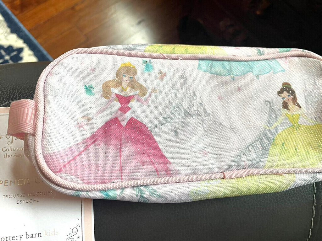 Pottery Barn DISNEY Princess pencil Cinderella Belle bag school gift birthday .
