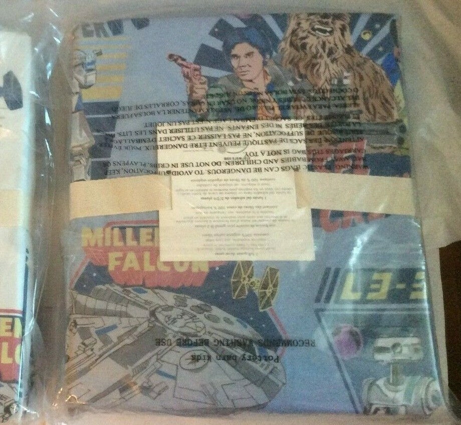 Pottery Barn Disney Star wars Space Duvet Solo Grogu school droid planet boy 1