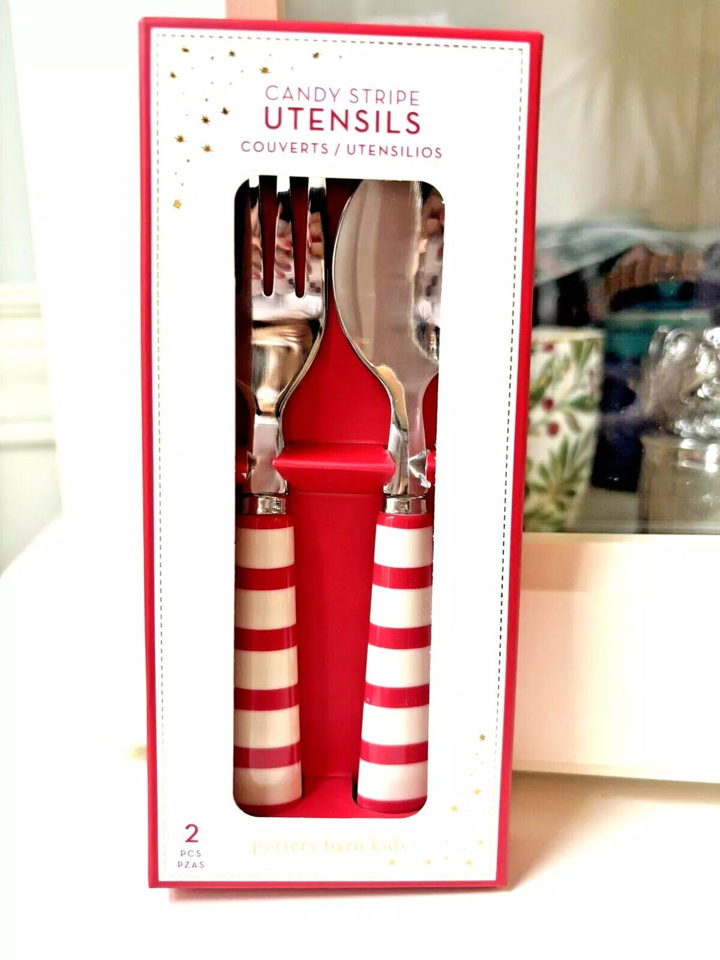 Disney Pottery Barn Nutcracker Candy Cane Christmas holiday Holly party Gift [