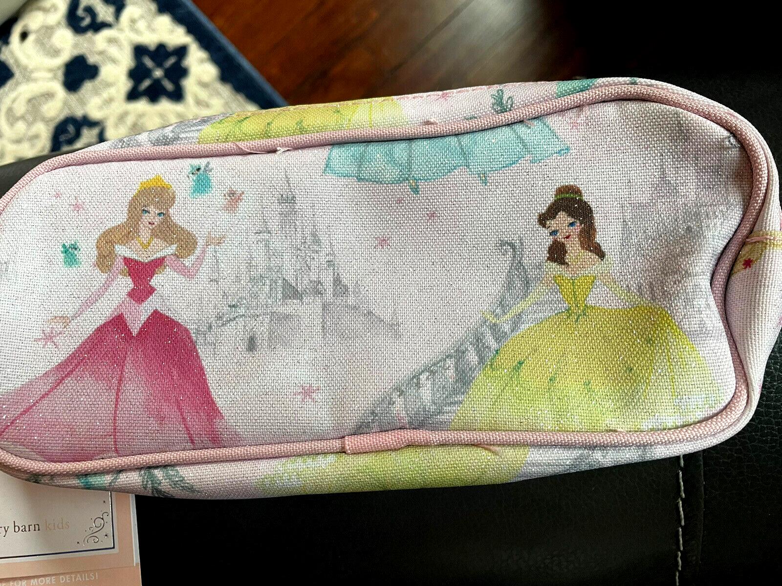 Pottery Barn DISNEY Princess pencil Cinderella Belle bag school gift birthday .