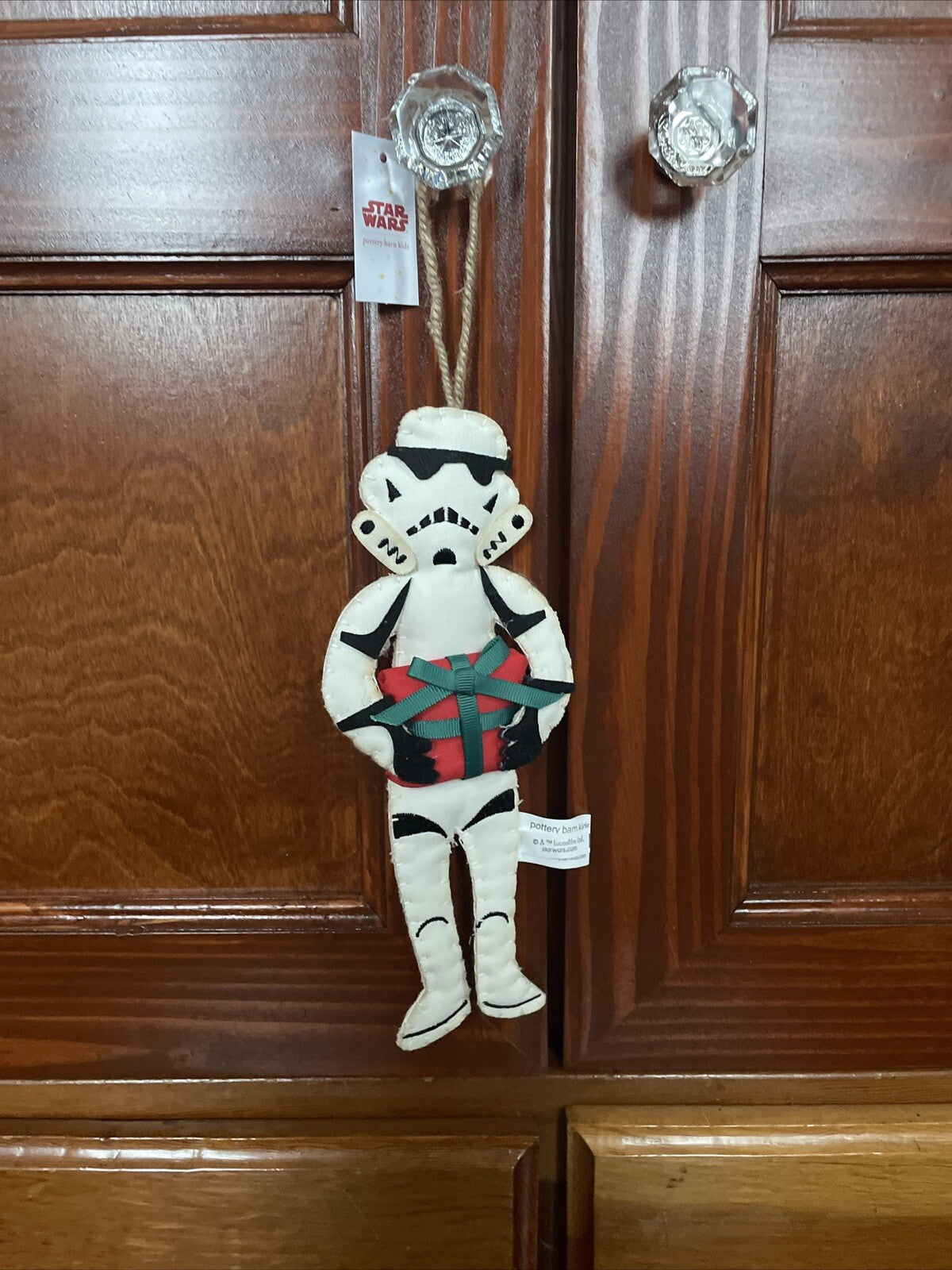 Disney pottery barn holiday Star wars ornament Christmas gift party kid ?? .