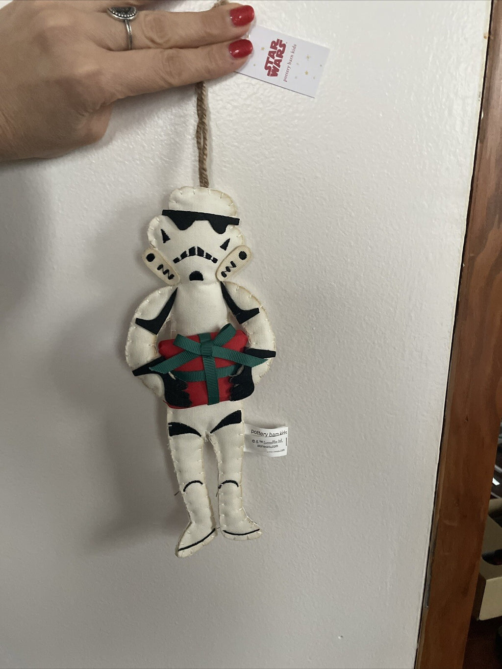 Disney pottery barn holiday Star wars ornament Christmas gift party kid ?? .