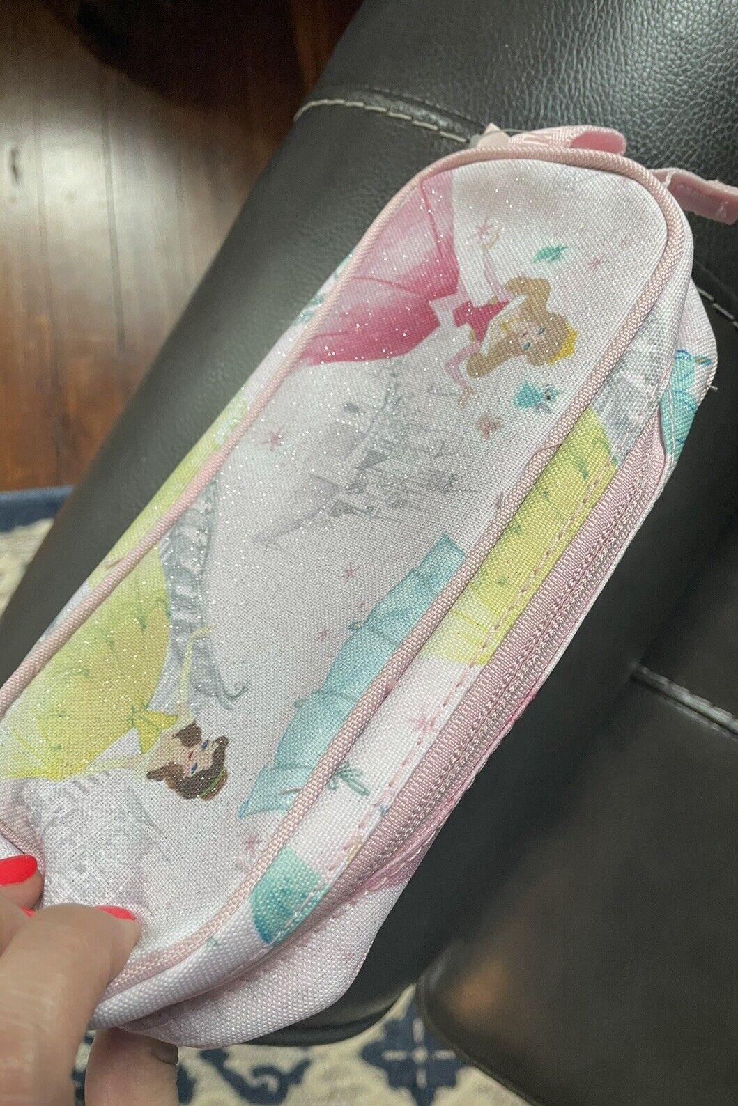 Pottery Barn DISNEY Princess pencil Cinderella Belle bag school gift birthday .