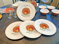 Pottery Barn holiday Snoopy party school Disney kid dinner Plate gift SET 4 NEW