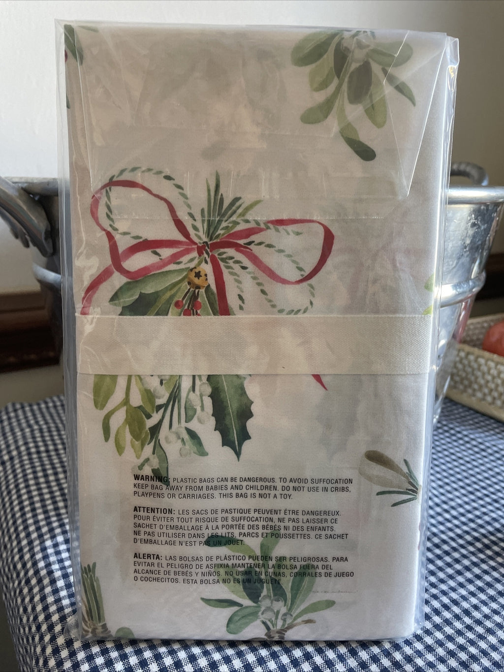 pottery barn Holiday Pillowcase Christmas party Mistletoe Disney gift SET 2