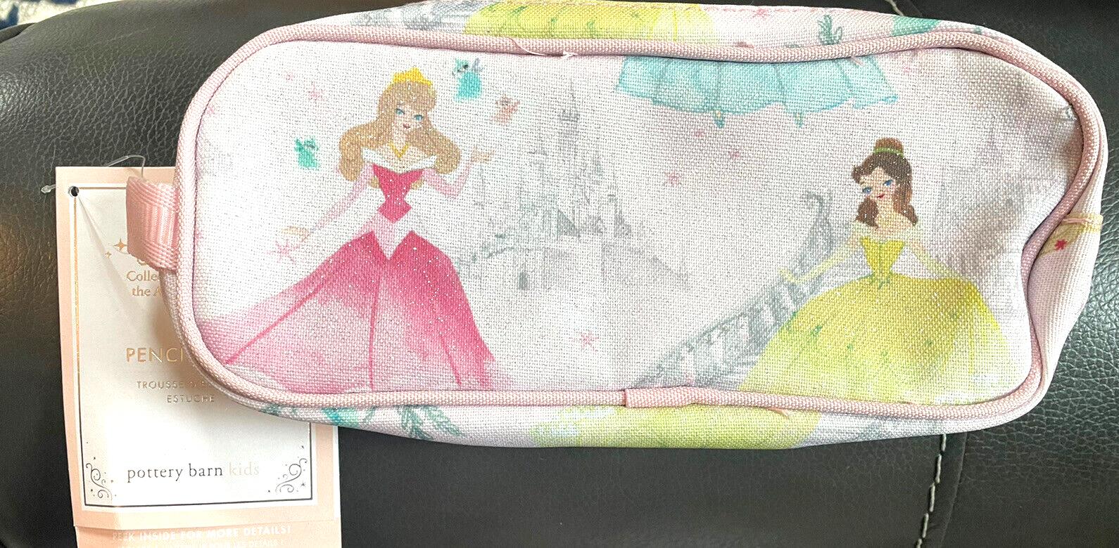 Pottery Barn DISNEY Princess pencil Cinderella Belle bag school gift birthday .