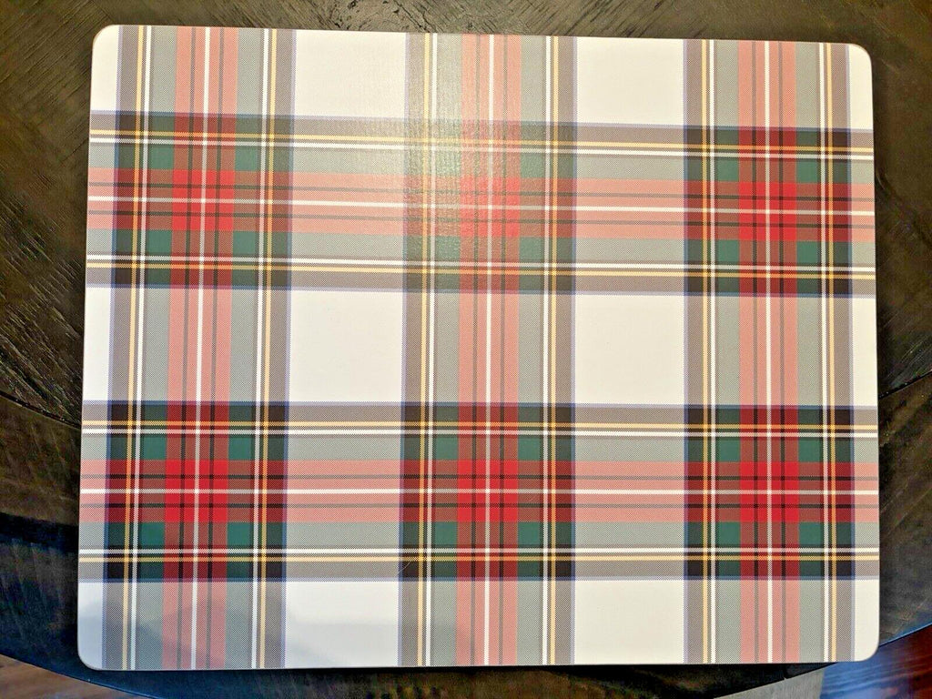 Pottery Barn Disney holiday PLAID placemat Stewart Birthday Country party kid a