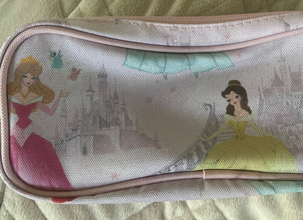 Pottery Barn DISNEY Princess pencil Cinderella Belle bag school gift birthday .