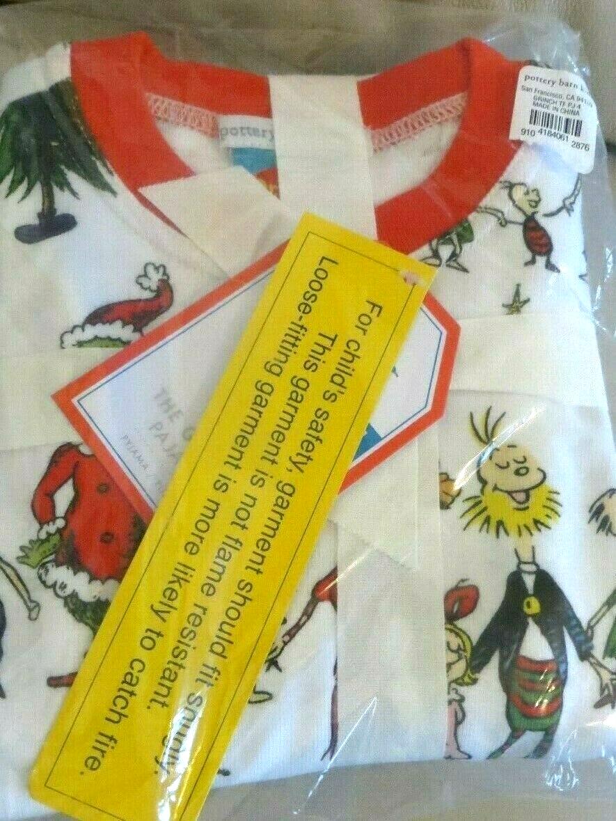 Pottery Barn GRINCH CHRISTMAS Pajama SET PJ holiday Seuss GIFT PARTY Disney m
