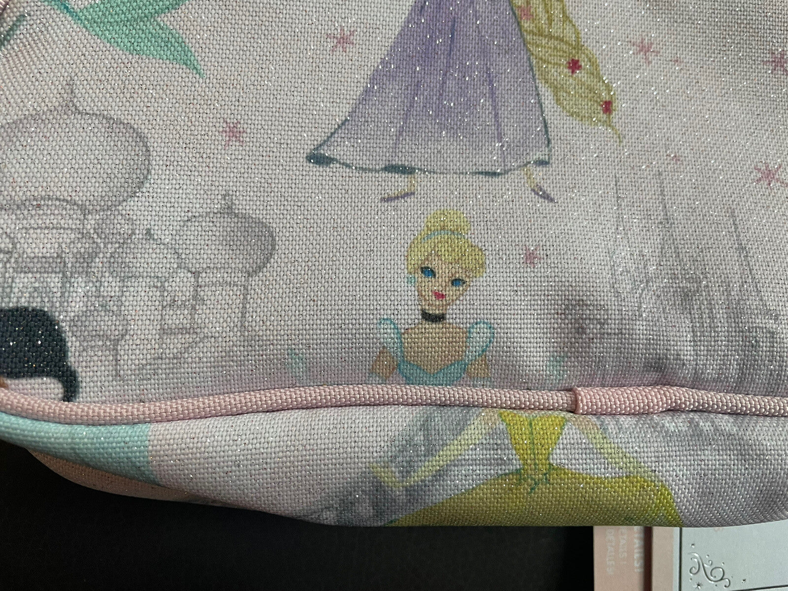 Pottery Barn DISNEY Princess pencil Cinderella Belle bag school gift birthday .
