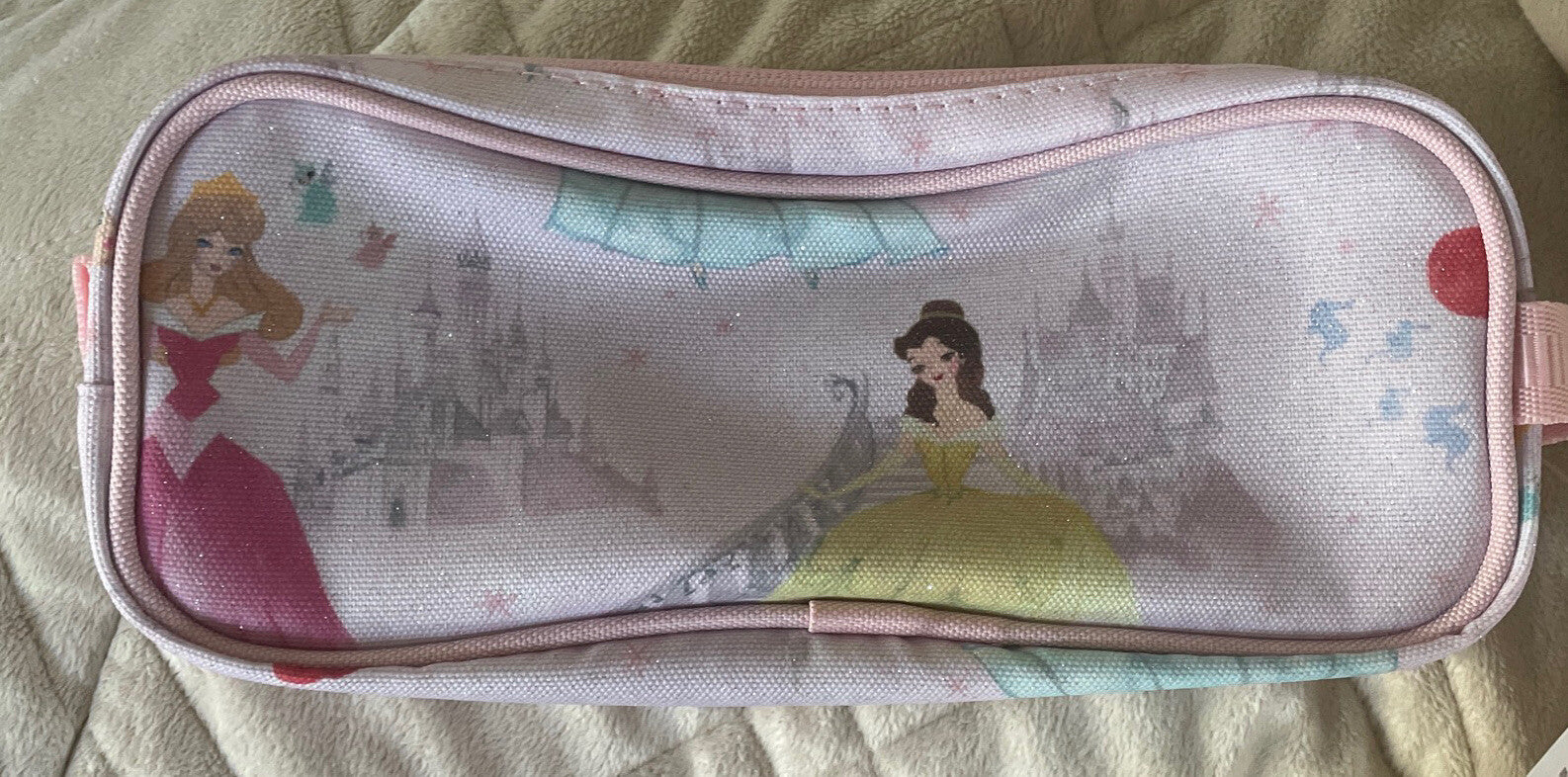 Pottery Barn DISNEY Princess pencil Cinderella Belle bag school gift birthday .