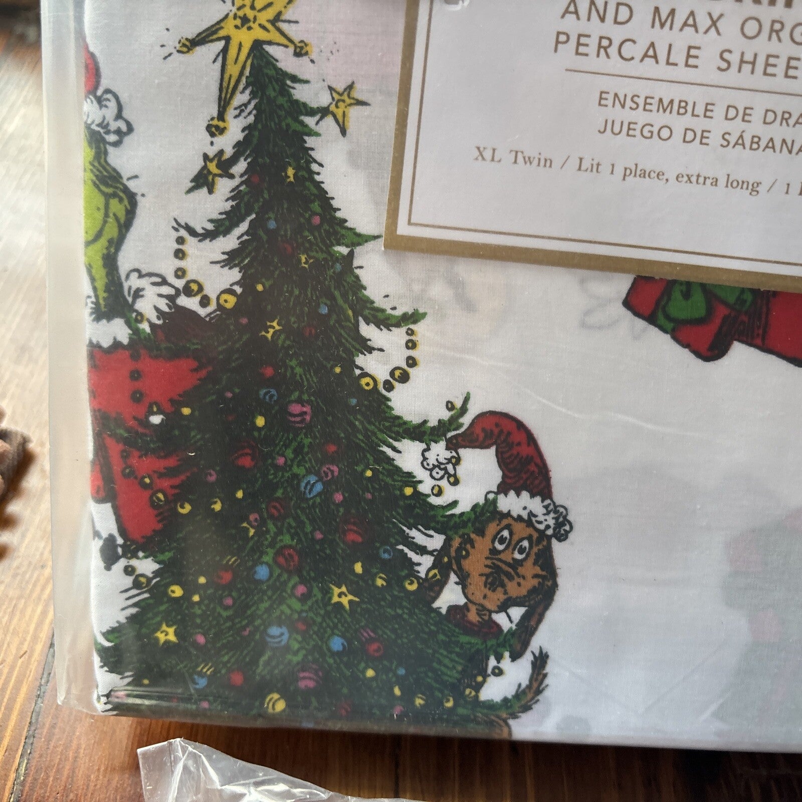 Pottery Barn GRINCH Disney TWIN SHEET SET Dr Seuss kid holiday party school '