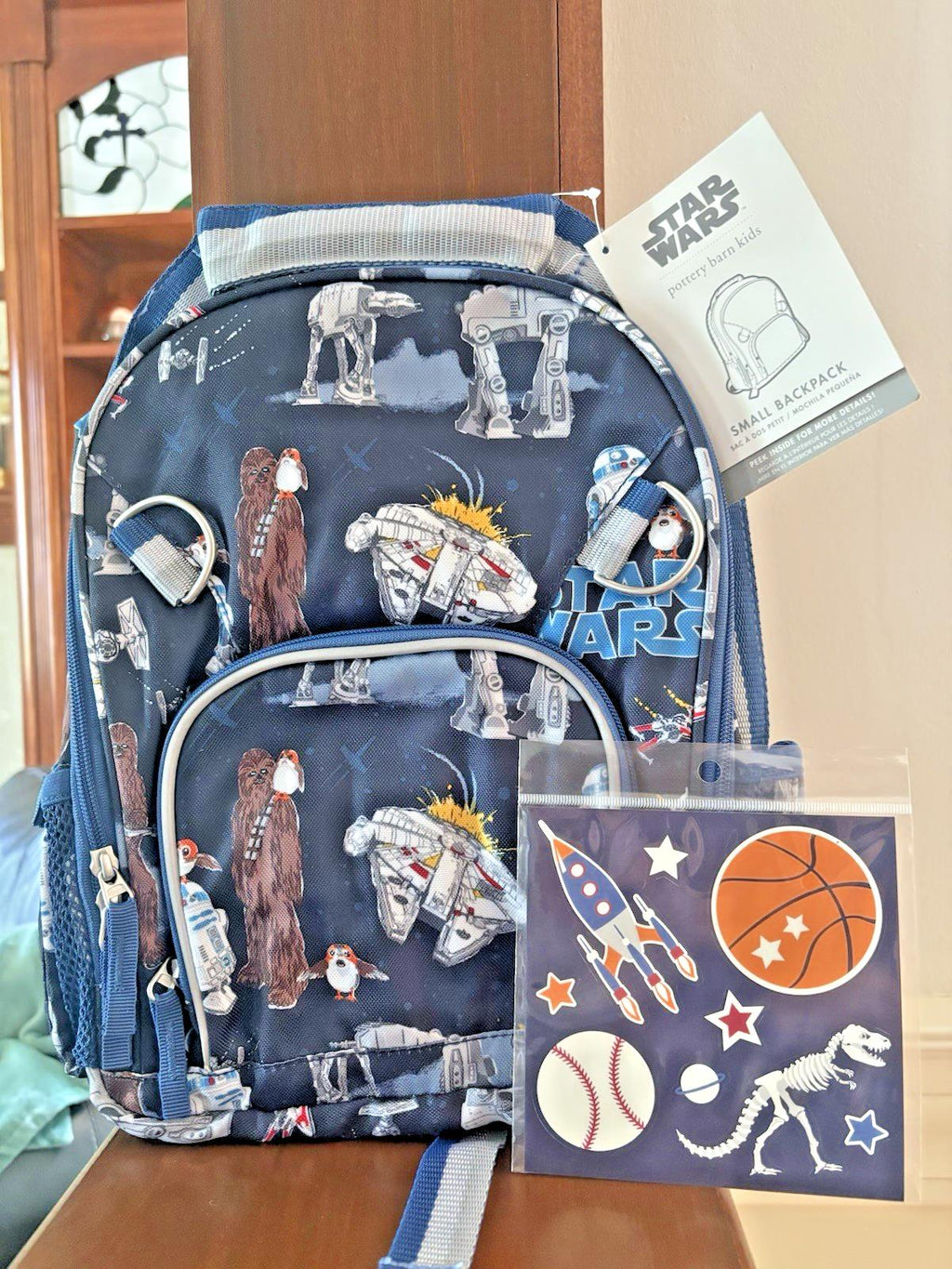 Pottery Barn school Disney STAR WARS Solo Travel space boy Droid Mandalorian  1