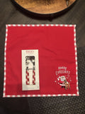 Pottery Barn holiday Rudolph Disney Santa Napkin+Utensil Christmas party SET =