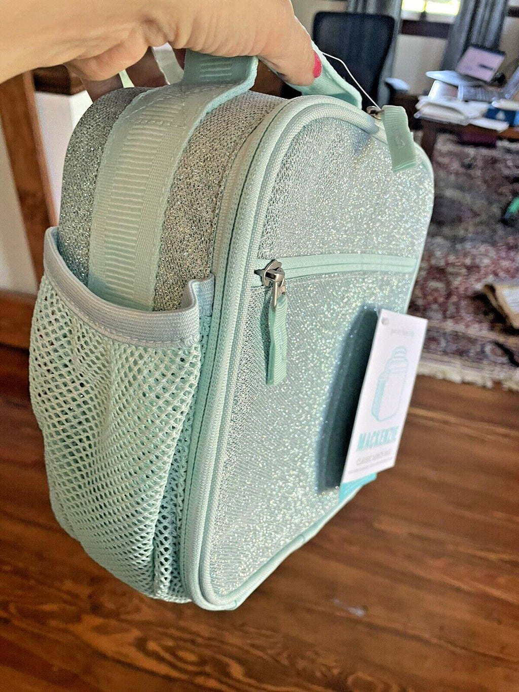 Pottery Barn School LUNCH BOX BAG Disney glitter Frozen girl+ Unicorn pink ?? -