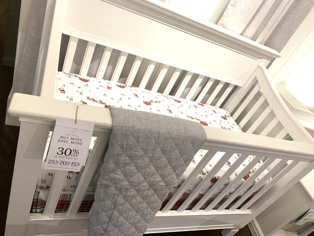 Pottery Barn holiday baby Crib Sheet Christmas Rudolph Disney party gift kids -