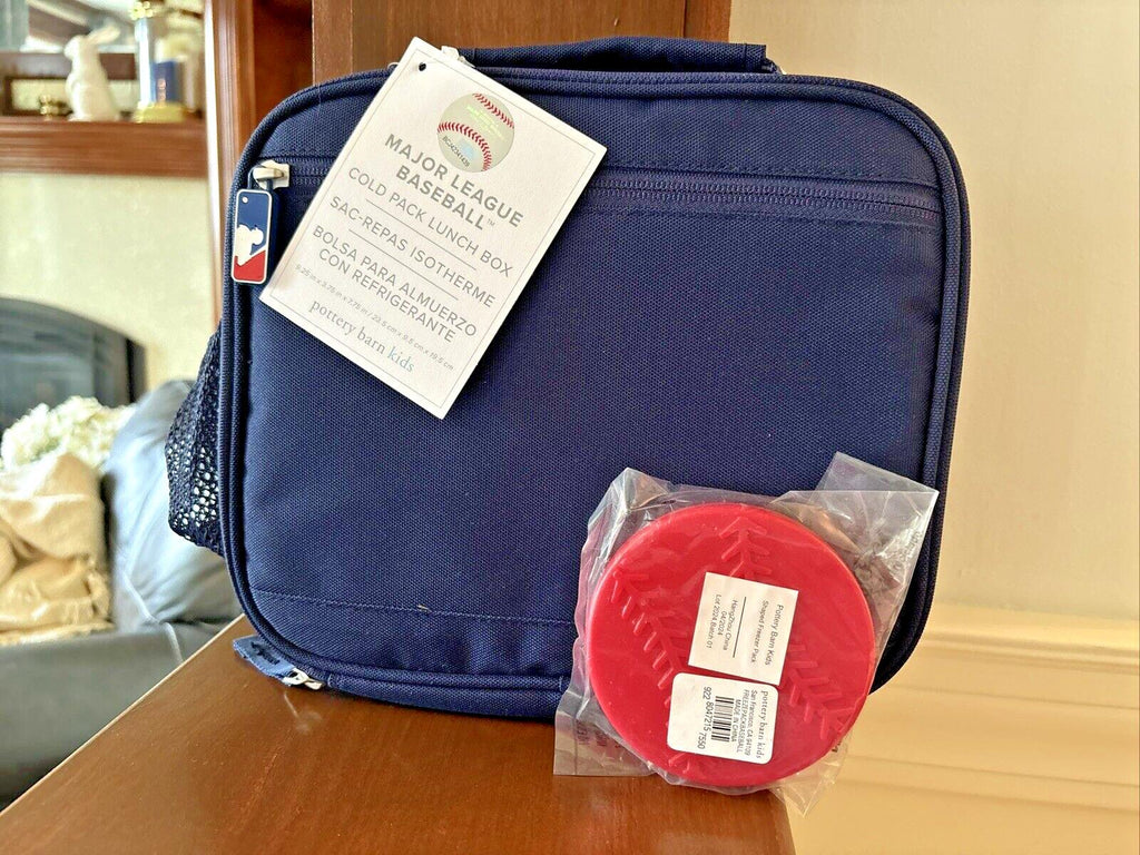 School Pottery Barn MLB BASEBALL LUNCH BOX +Sports Bag travel boy disney  ??  .