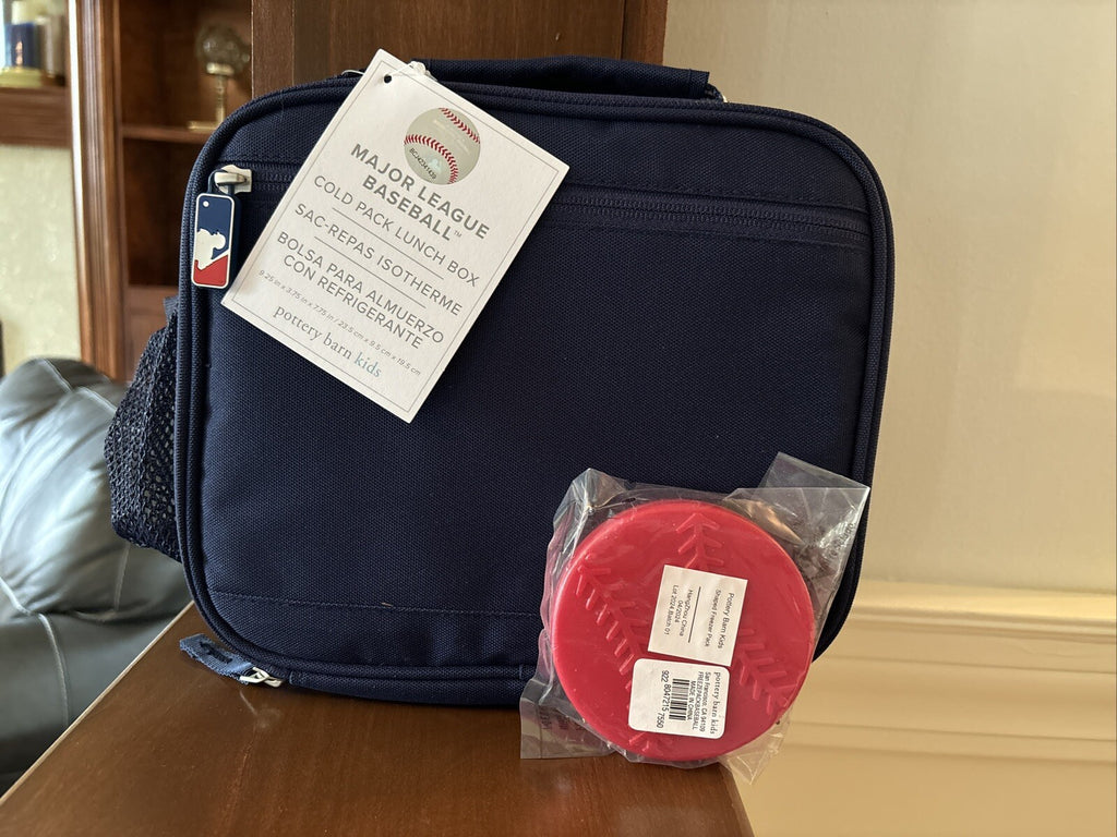 School Pottery Barn MLB BASEBALL LUNCH BOX +Sports Bag travel boy disney  ??  .