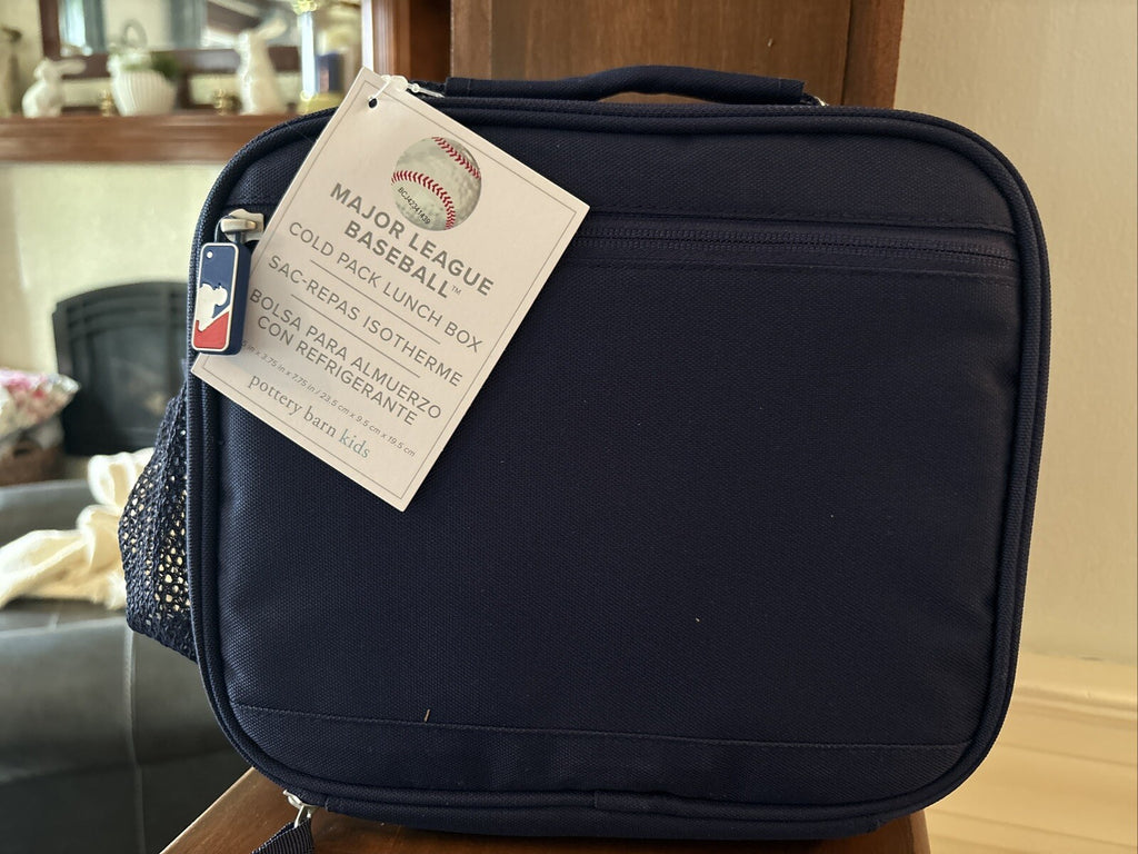 School Pottery Barn MLB BASEBALL LUNCH BOX +Sports Bag travel boy disney  ??  .