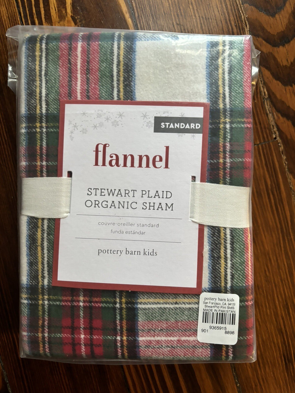 Pottery Barn holiday Disney PLAID Pillow SHAM cover Christmas party Stewart m