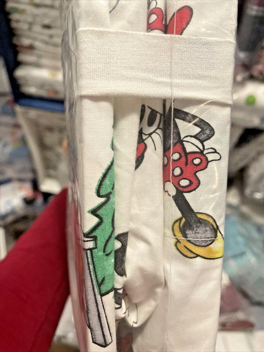 Pottery Barn Disney holiday Mickey Mouse Christmas party TWIN SHEET SET Kid Gift