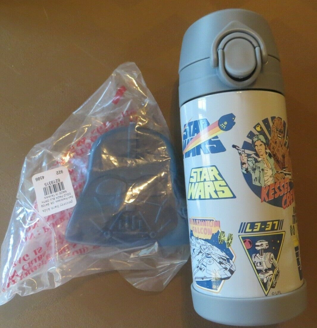 Pottery barn STAR WARS school Solo WATER BOTTLE LUNCH +Disney bag Darth vader 1