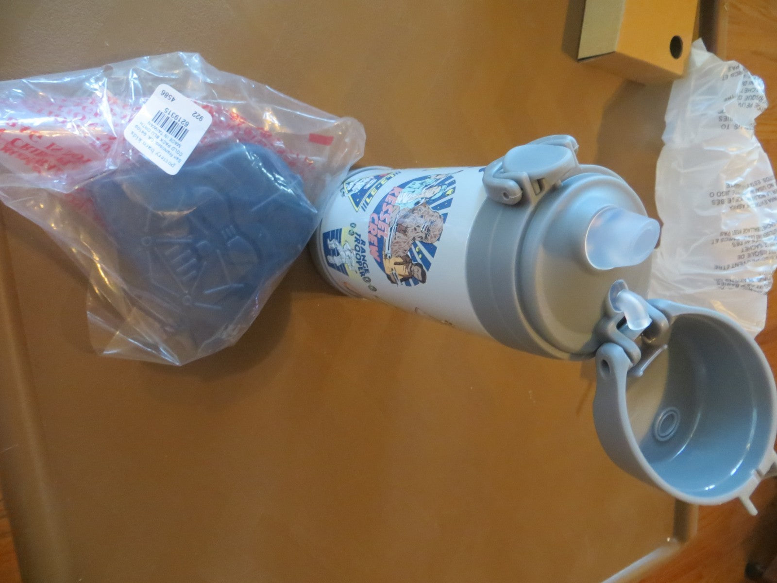 Pottery barn STAR WARS school Solo WATER BOTTLE LUNCH +Disney bag Darth vader 1