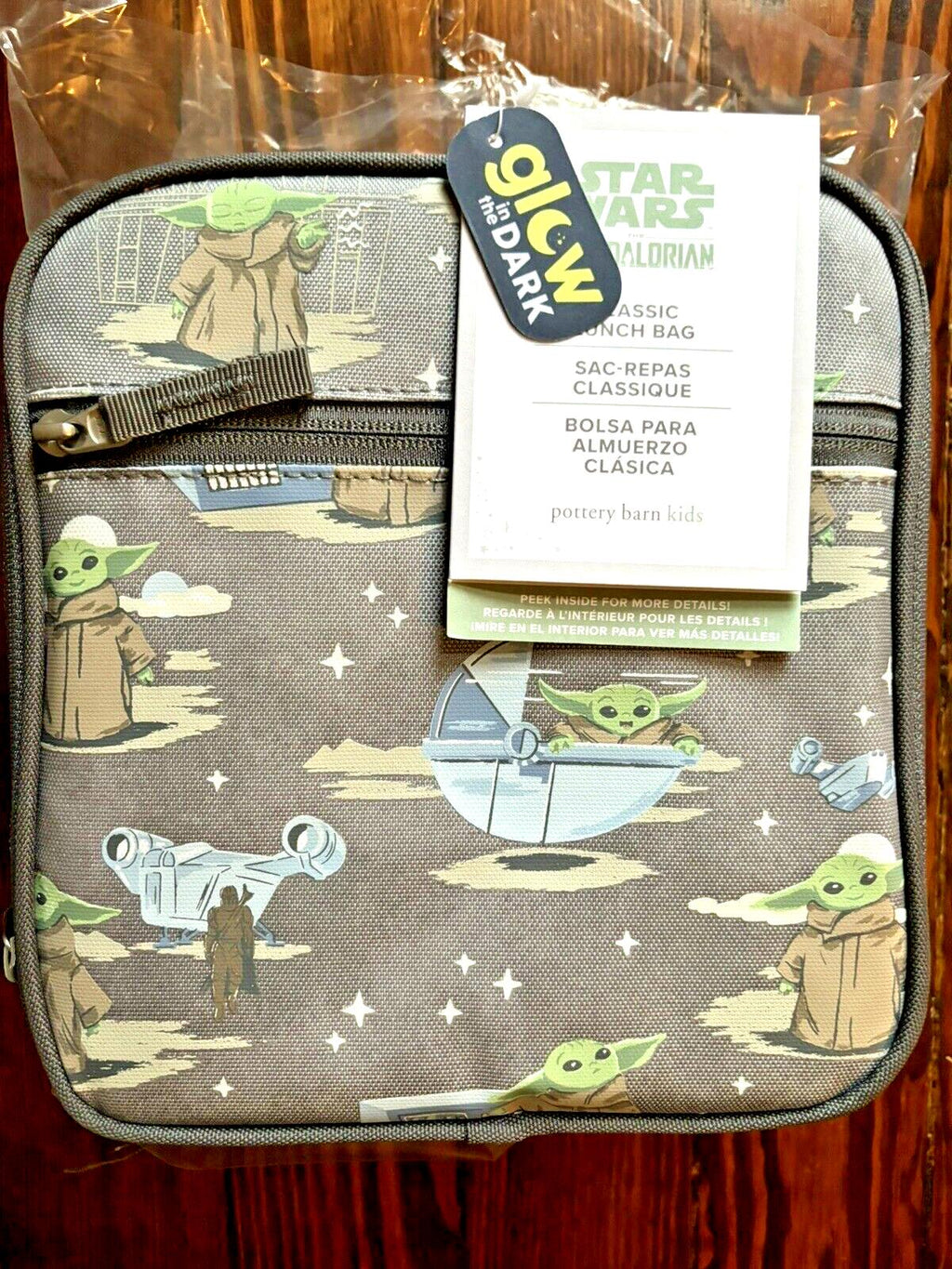 Pottery Barn School LUNCH BOX BAG STAR WARS Solo Empire jedi yoda droid ?? n