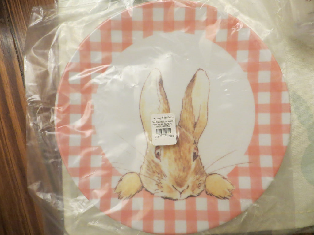 Pottery Barn Disney school Plate napkin Beatrix Bunny Peter rabbit holiday m
