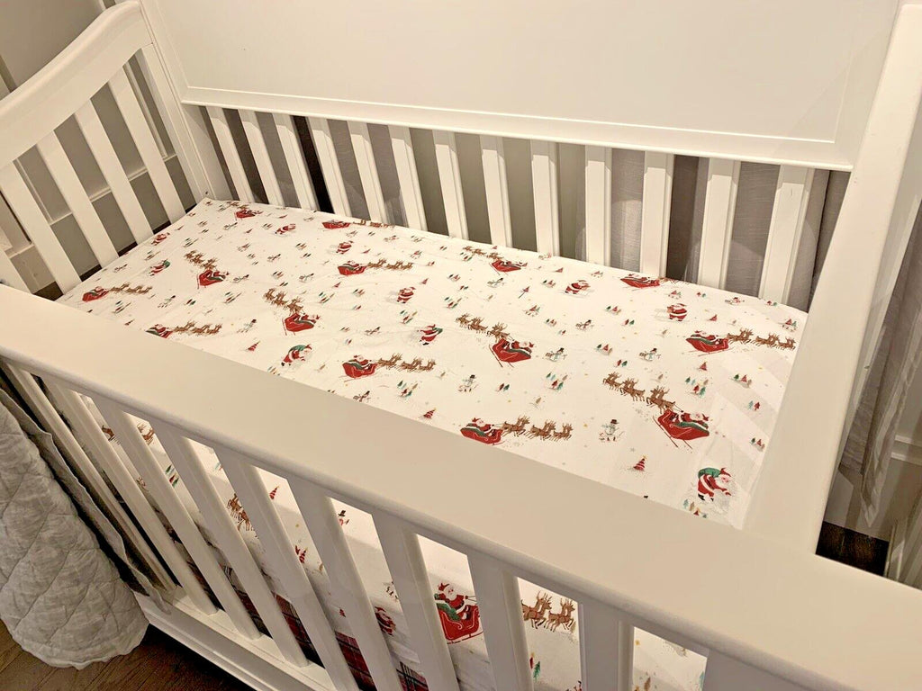 Pottery Barn Holiday Crib Toddler bed sheet Christmas Rudolph Seuss Disney kid [