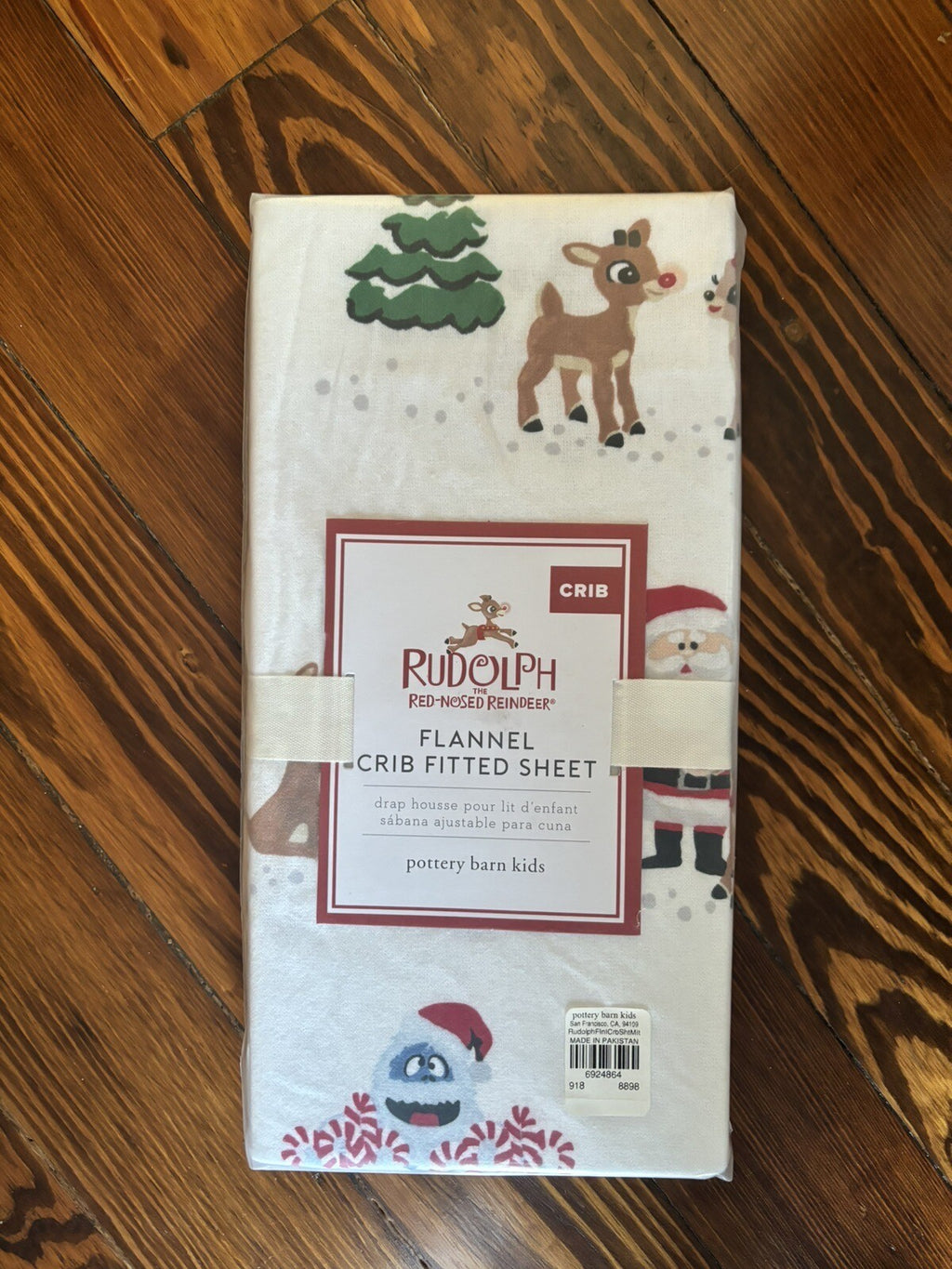Pottery barn Holiday Crib Toddler baby Rudolph BED SHEET PILLOWCASE kid SET 2 '