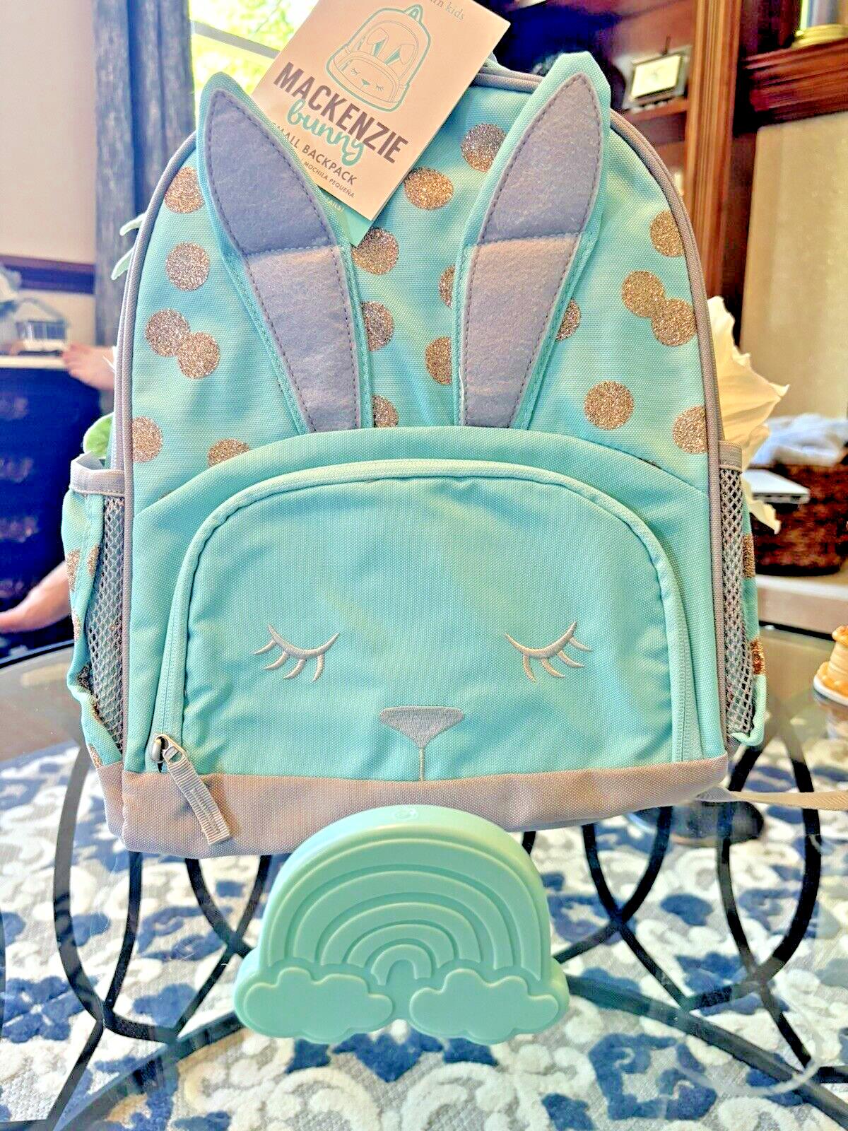 Pottery barn school kids School glitter BACKPACK rainbow travel Bag Girl kid?? .