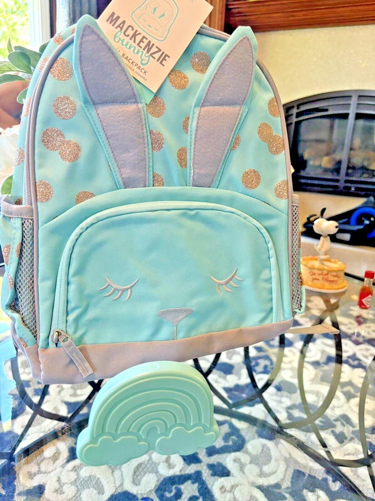 Pottery barn school kids School glitter BACKPACK rainbow travel Bag Girl kid?? .